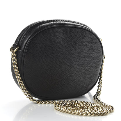 Gucci Pebbled Calfskin Mini Soho Chain Bag Black 2 of 9