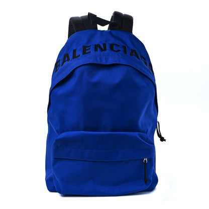 Balenciaga Nylon Wheel Logo Backpack Blue 1 of 8