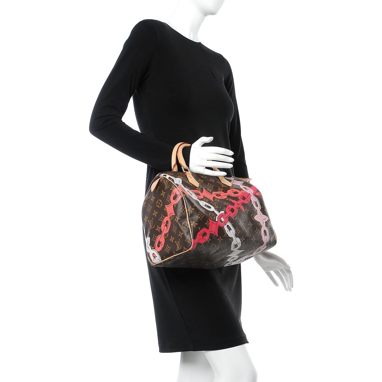 Monogram Bay Speedy 30 Rose Ballerine Poppy
