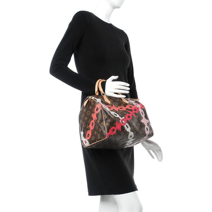 Louis Vuitton Monogram Bay Speedy 30 Rose Ballerine Poppy 2 of 7