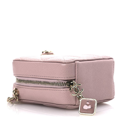 Chanel Caviar Quilted Clutch With Chain Light Pink 9 of 13