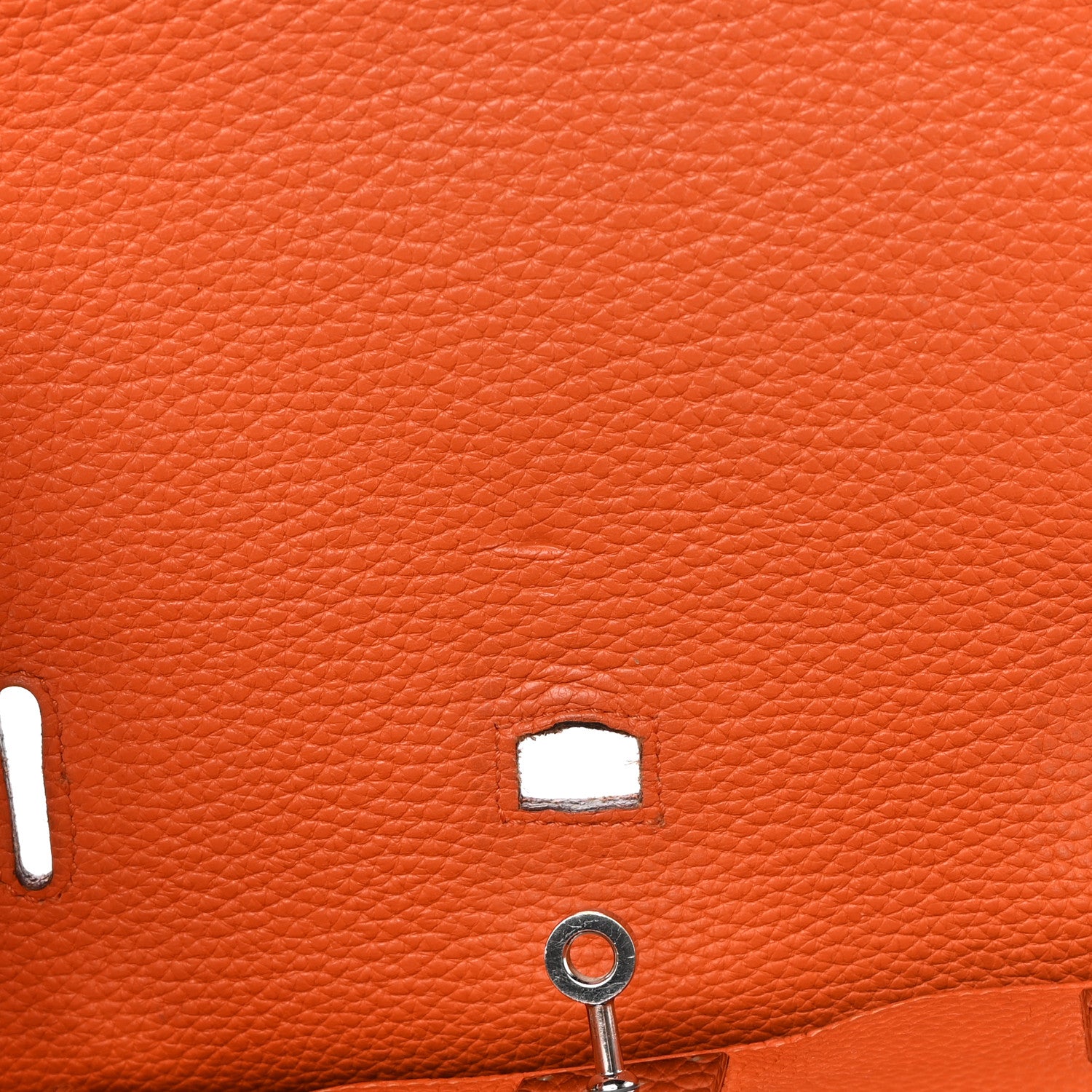 Hermes Taurillon Clemence Jypsiere 28 Orange 15 of 18