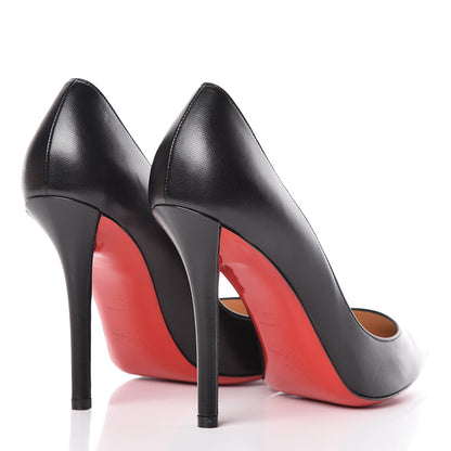 Christian Louboutin Shiny Nappa Apostrophy 100 Pumps 39 Black 4 of 8