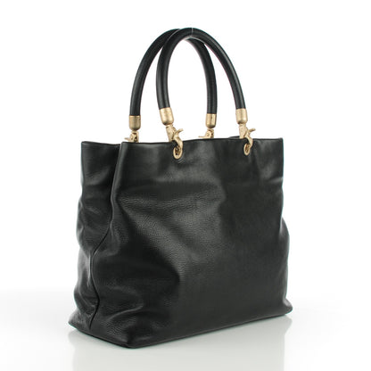 Chanel Deerskin CC Tote Black 3 of 8