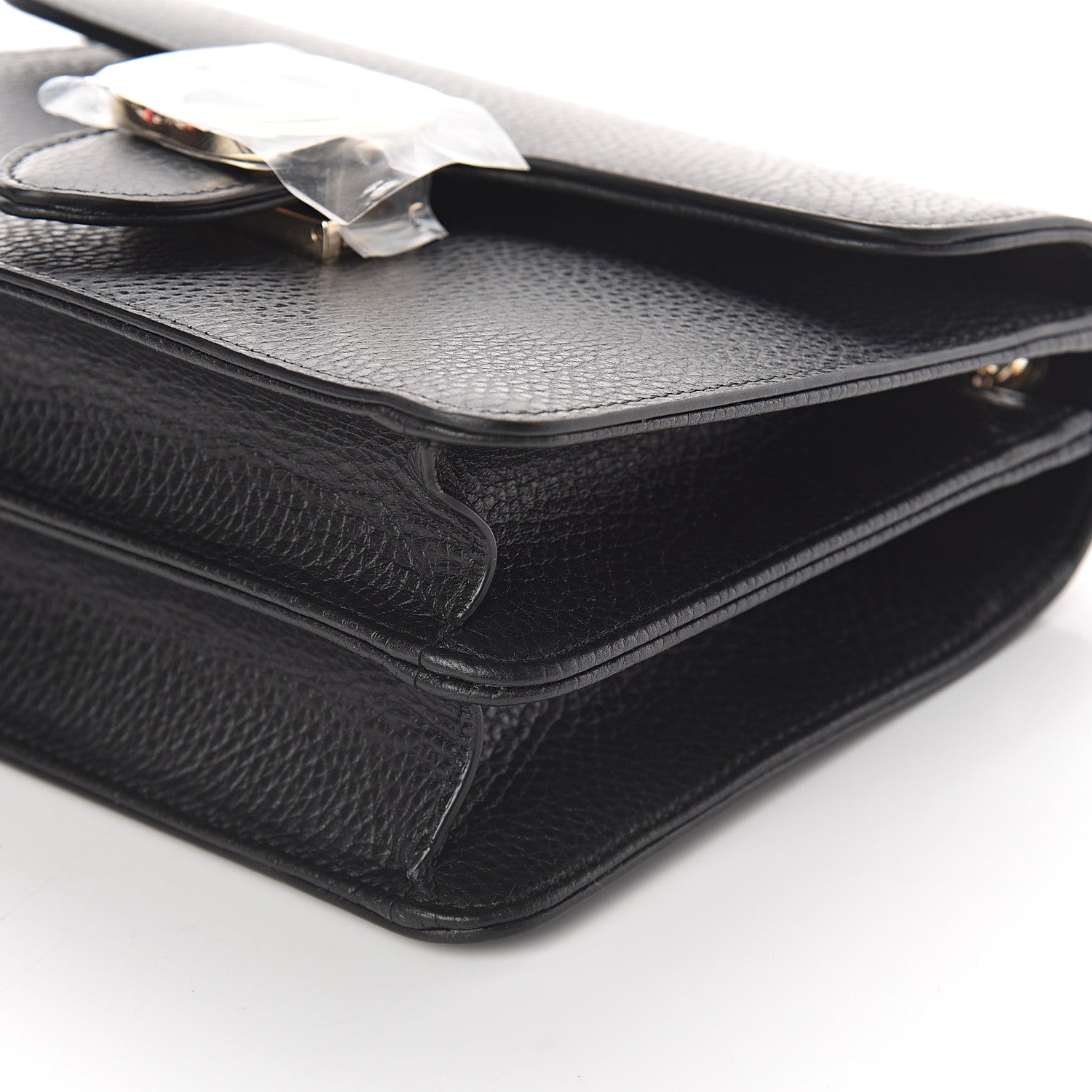 Gucci Dollar Calfskin Small Interlocking G Shoulder Bag Black 5 of 7