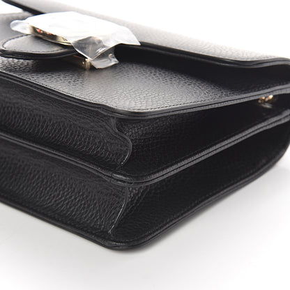 Gucci Dollar Calfskin Small Interlocking G Shoulder Bag Black 5 of 7
