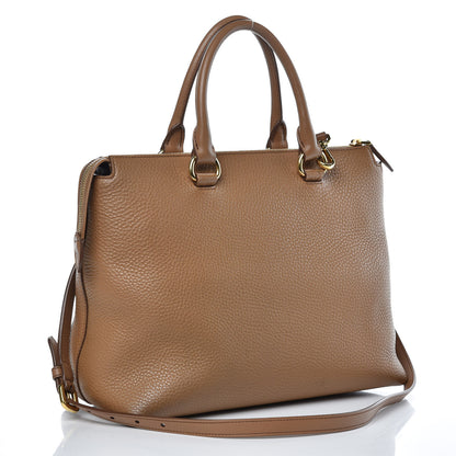 Prada Vitello Daino Pocket Tote Caramel 4 of 16