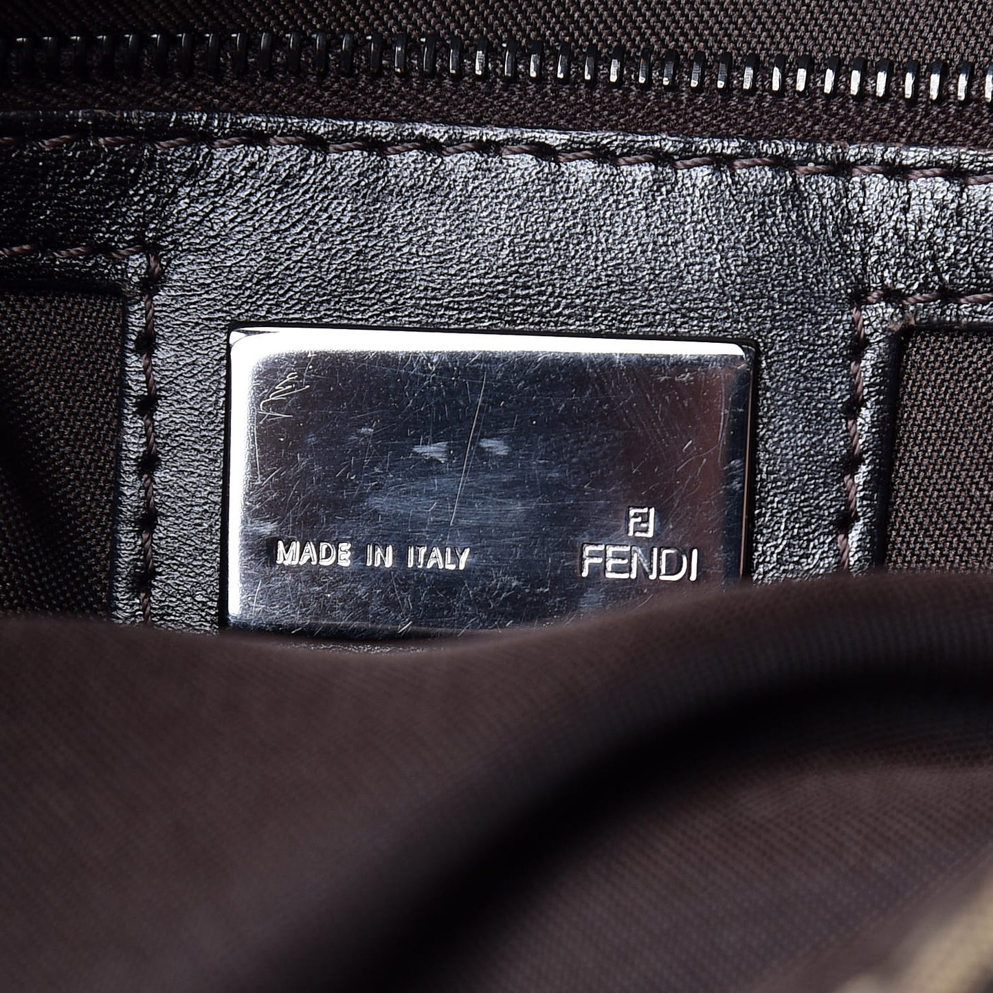 Zucchino Vitello Flap Messenger Satchel Testa di Moro Beige