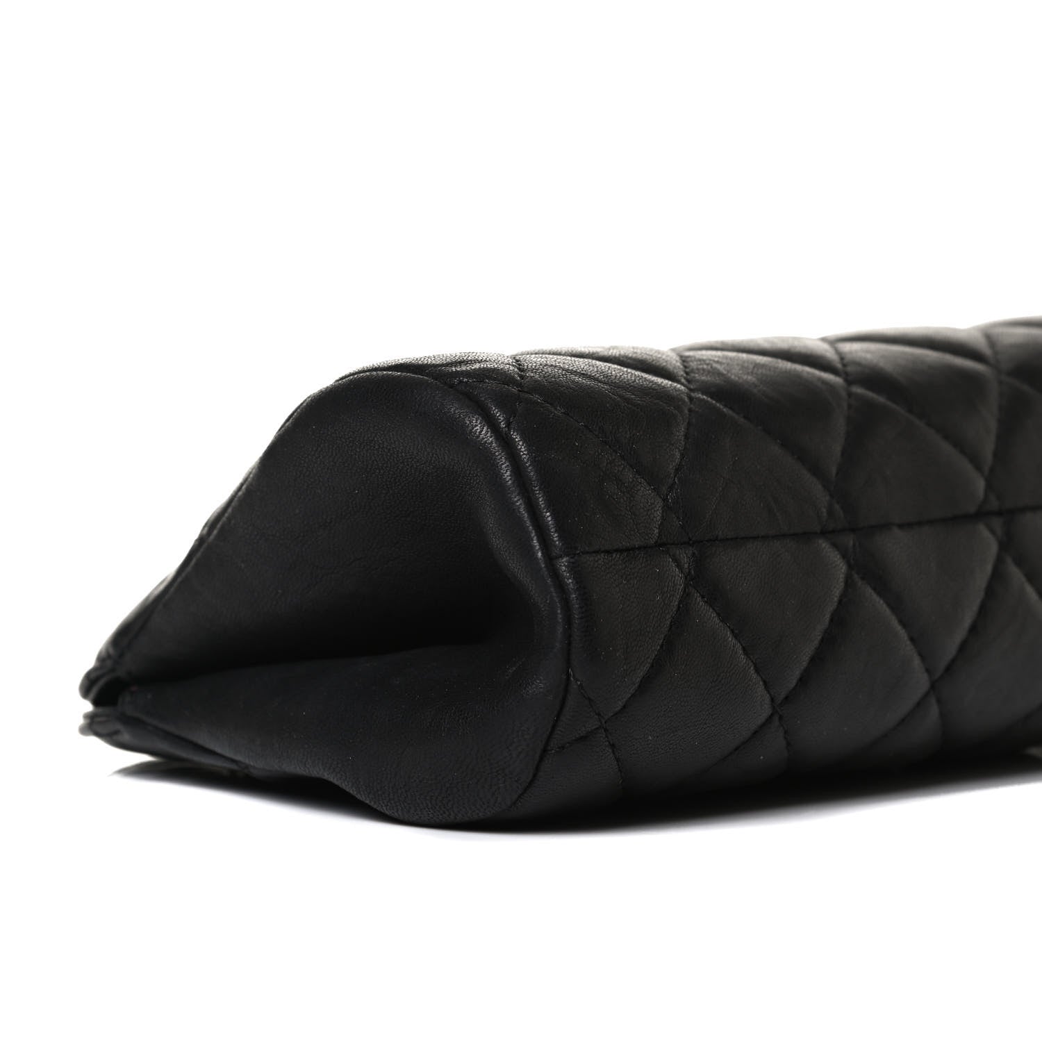 Chanel Aged Calfskin Quilted Leo Lion Clutch Black 8 of 13