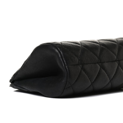 Chanel Aged Calfskin Quilted Leo Lion Clutch Black 8 of 13