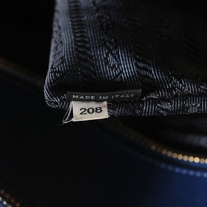 Prada Saffiano Lux Extra Large Galleria Double Zip Tote Bluette 8 of 10