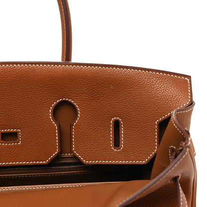 Hermes Natural Barenia Faubourg Birkin 35 Fauve 14 of 15