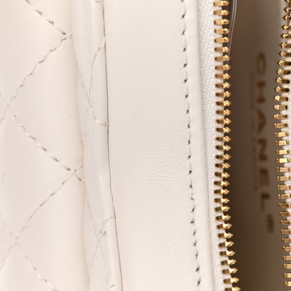 Chanel Lambskin Quilted CC In Love Heart Bag White 11 of 11
