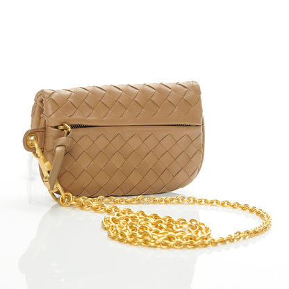 Bottega Veneta Nappa Intrecciato Pouch with Chain 2 of 5