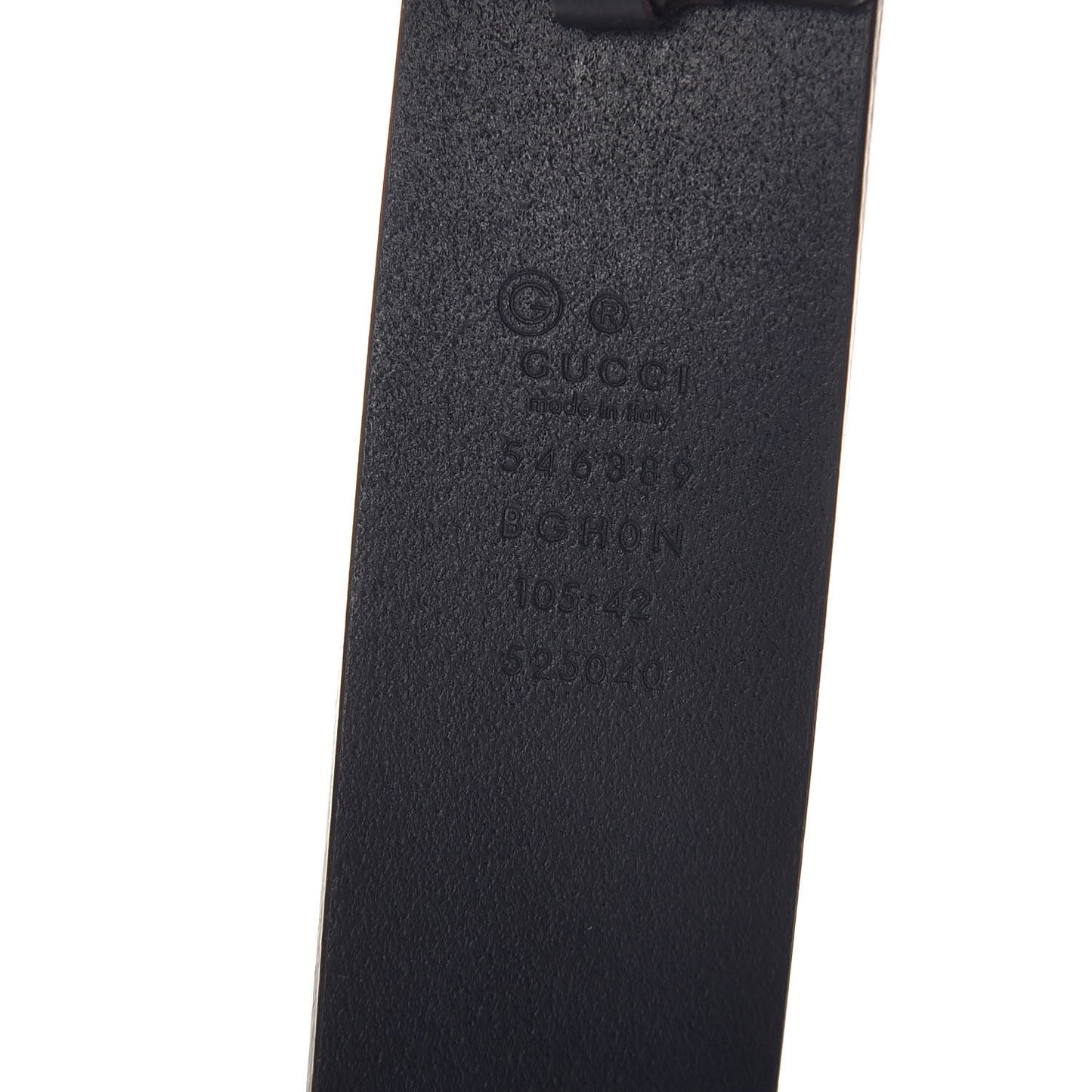 Selleria Calfskin Mens Interlocking G 37mm Belt 105 42 Black