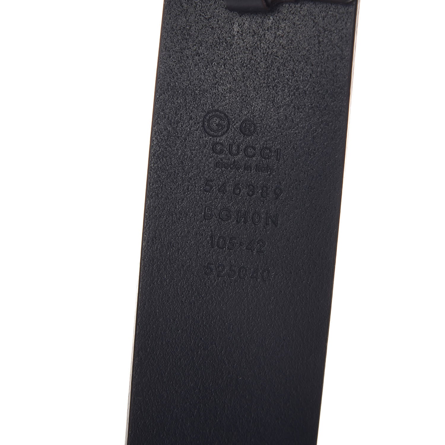 Gucci Selleria Calfskin Mens Interlocking G 37mm Belt 105 42 Black 4 of 9