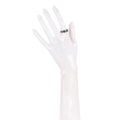 Chanel 18K White Gold Ceramic Medium Ultra Ring 6.25 Black 2 of 6