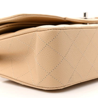 Chanel Caviar Quilted Medium Double Flap Beige 9 of 11