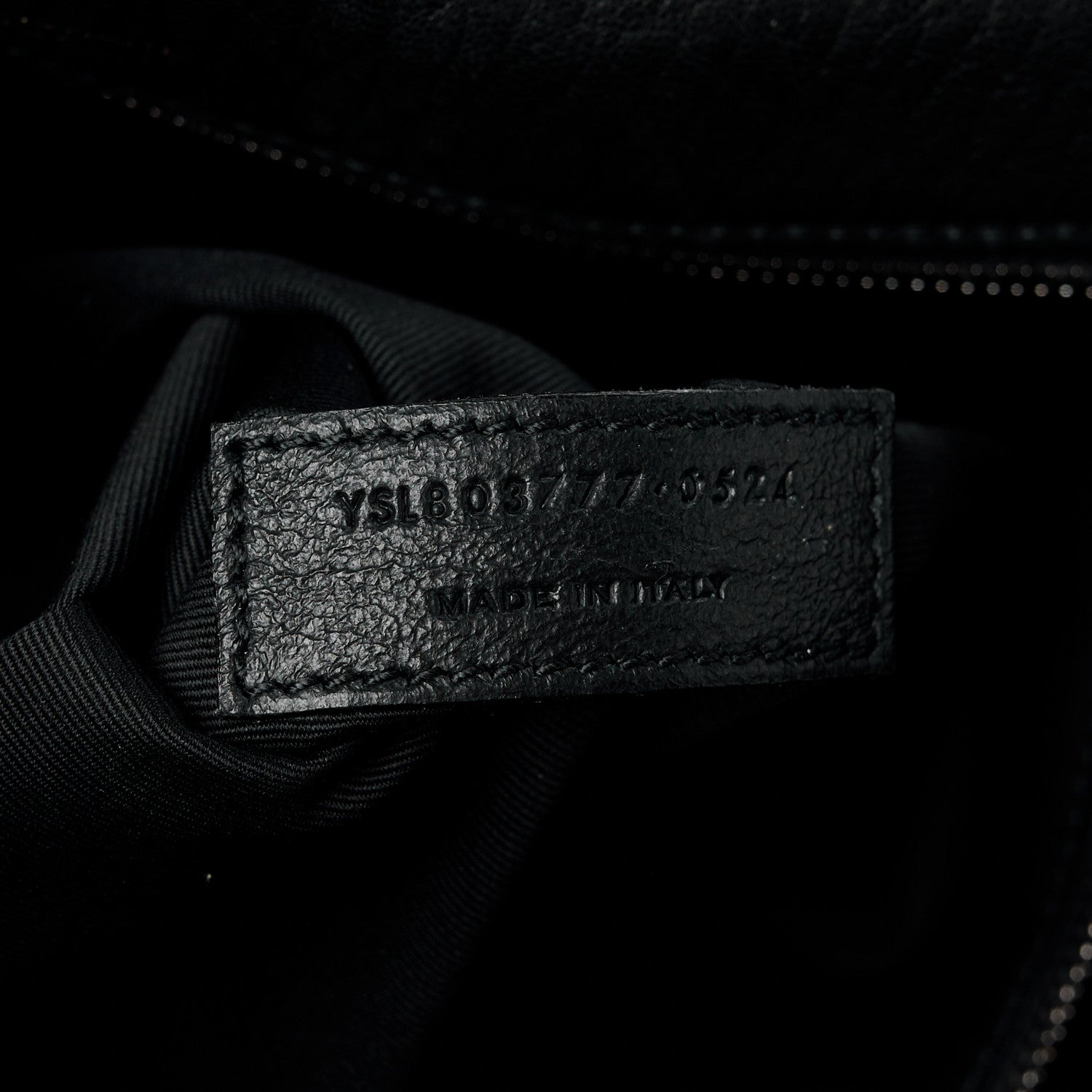 Saint Laurent Grained Lambskin Monogram Large Niki Chain Satchel Black 8 of 11