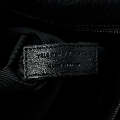 Saint Laurent Grained Lambskin Monogram Large Niki Chain Satchel Black 8 of 11