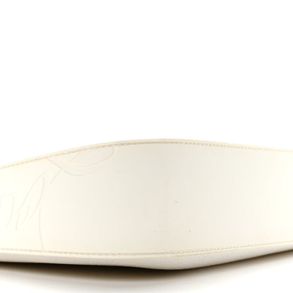 Christian Louboutin Calfskin Large Loubila Chain Shoulder Bag White 8 of 9