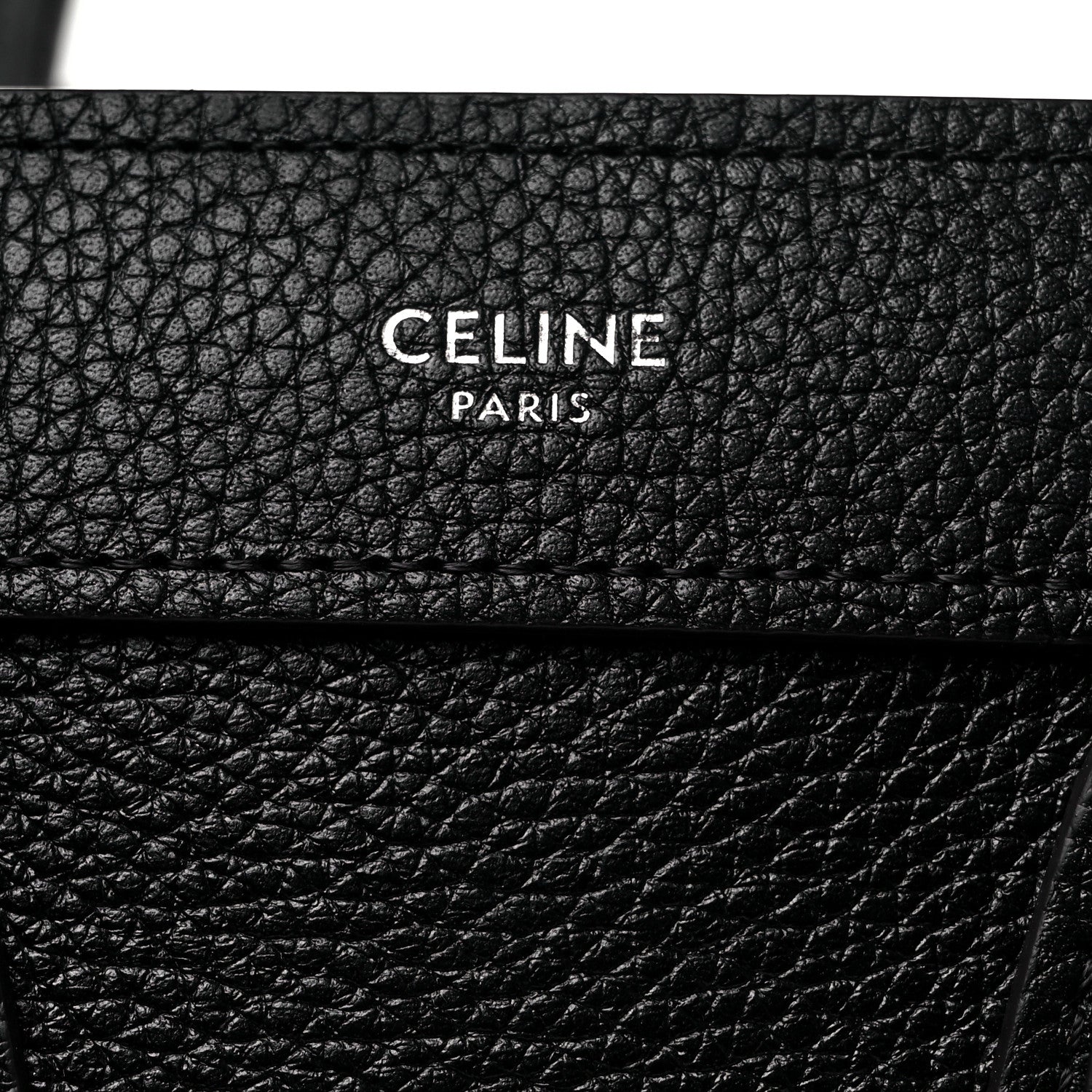 Celine Drummed Calfskin Nano Luggage Black 10 of 19