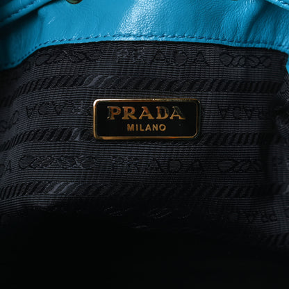 Prada Light Calfskin Saffiano Mini Bucket Crossbody Bag Voyage 6 of 12
