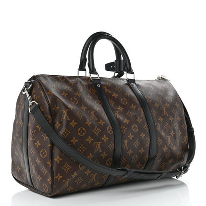 Louis Vuitton Monogram Macassar Keepall Bandouliere 45 2 of 11