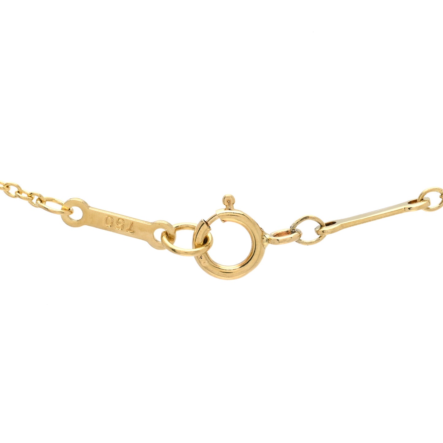 18K Yellow Gold Diamond .25ct Elsa Peretti Diamonds by the Yard Pendant Necklace