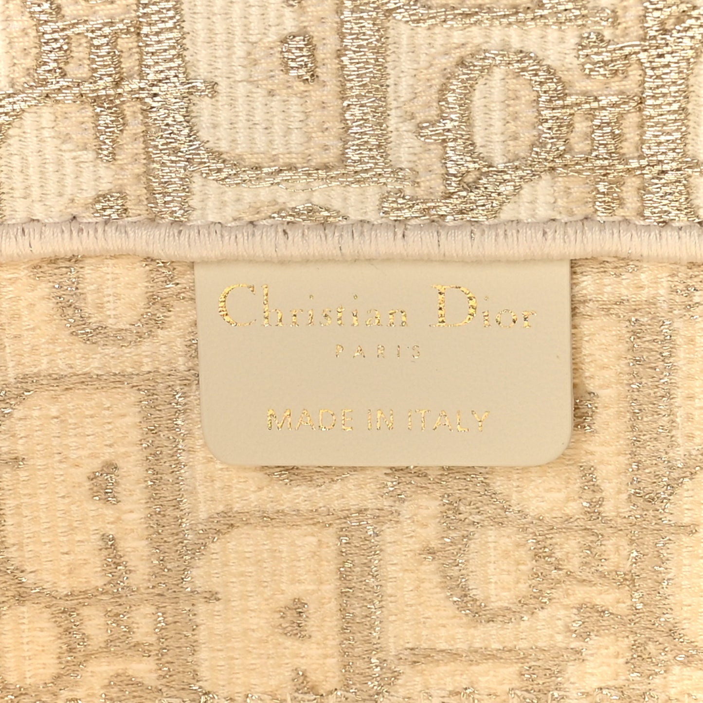 Oblique Medium Book Tote Gold Multicolor