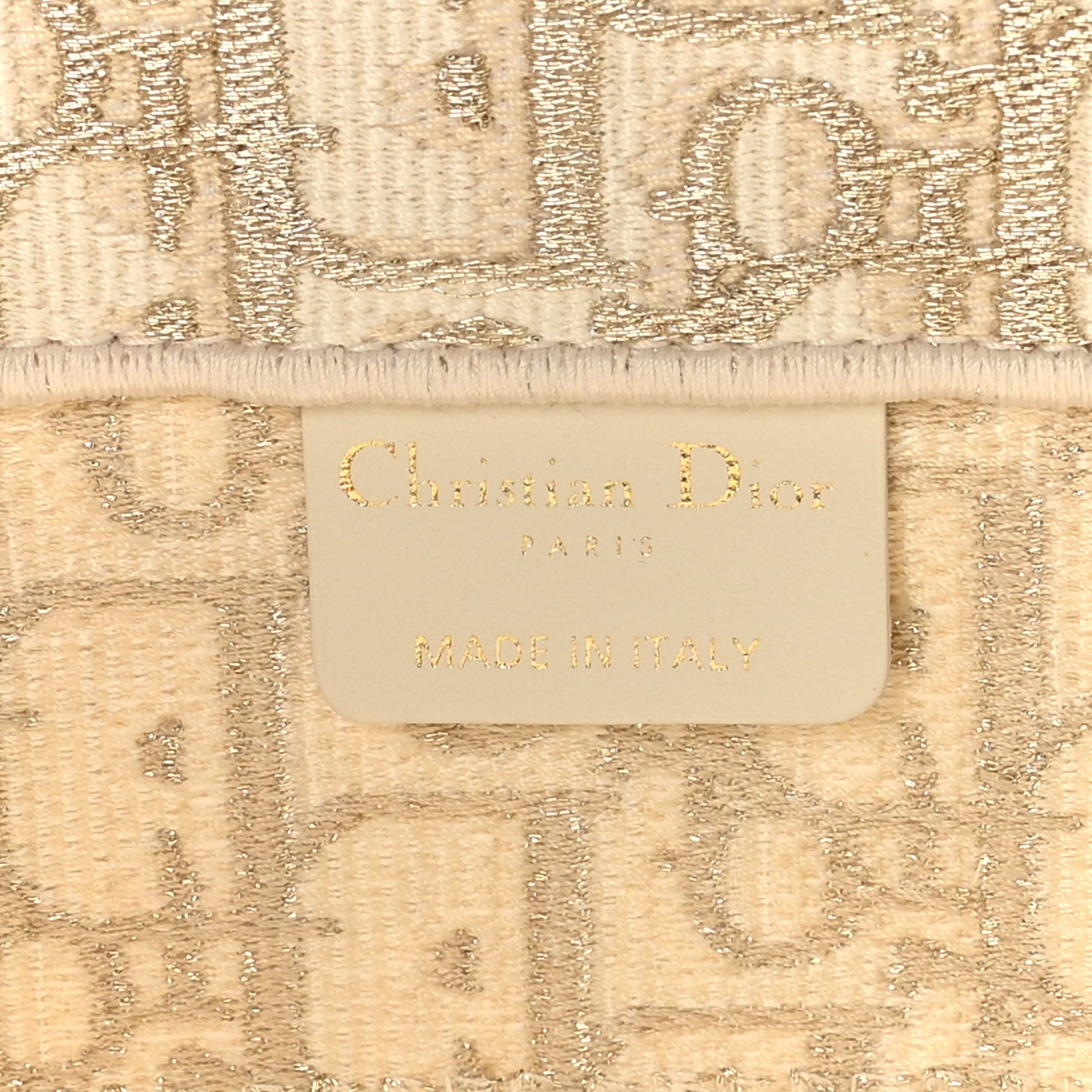 Christian Dior Oblique Medium Book Tote Gold Multicolor 6 of 9