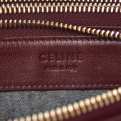 Celine Smooth Lambskin Small Trio Crossbody Bag Burgundy 7 of 11