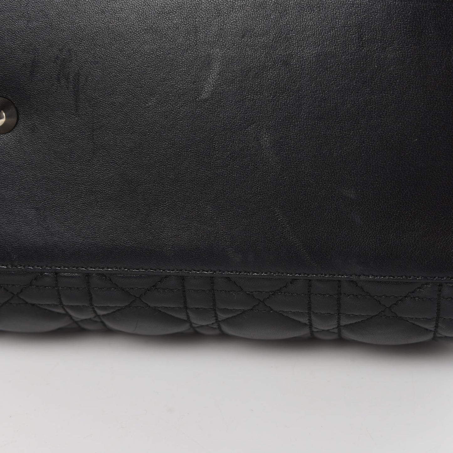 Lambskin Cannage Large Dior Soft Shopping Tote Black