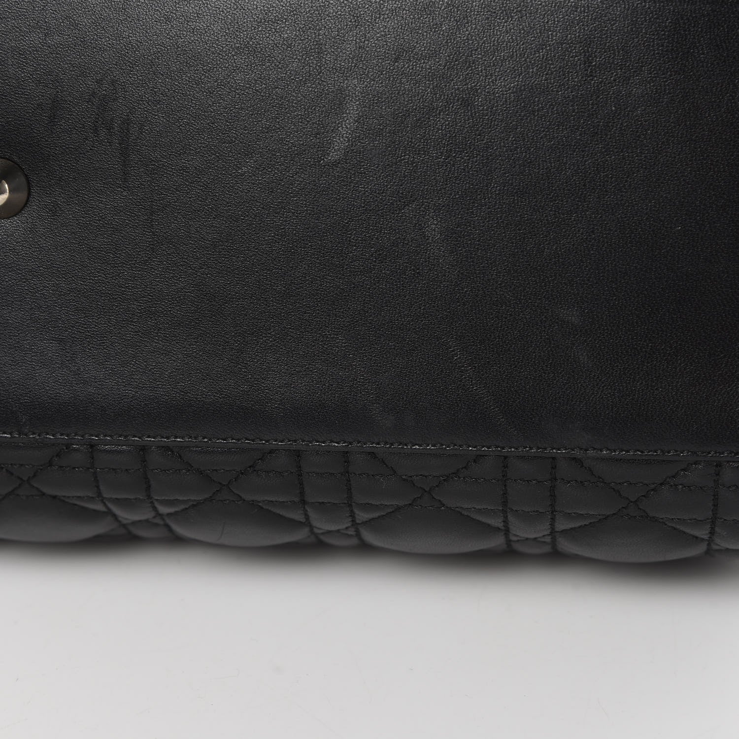 Christian Dior Lambskin Cannage Large Dior Soft Shopping Tote Black 12 of 15