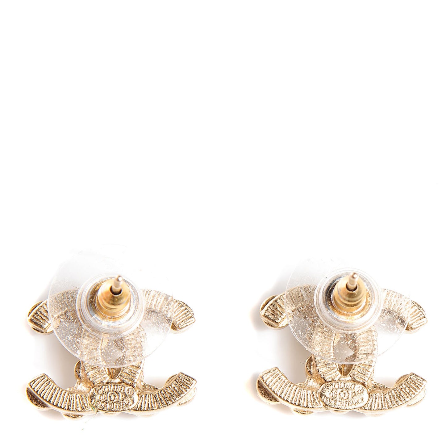 Pearl CC Earrings Gold
