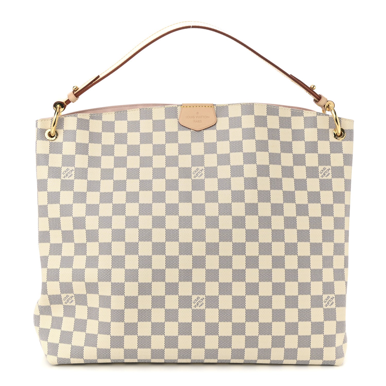 Louis Vuitton Damier Azur Graceful MM Rose Ballerine 1 of 10