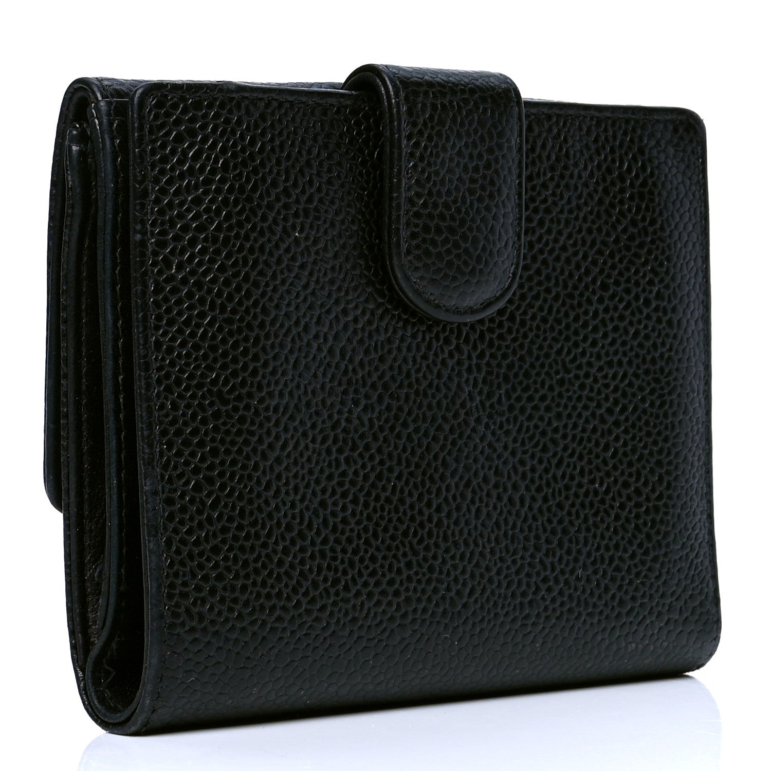 Chanel Caviar Timeless CC Compact French Wallet Black 2 of 5
