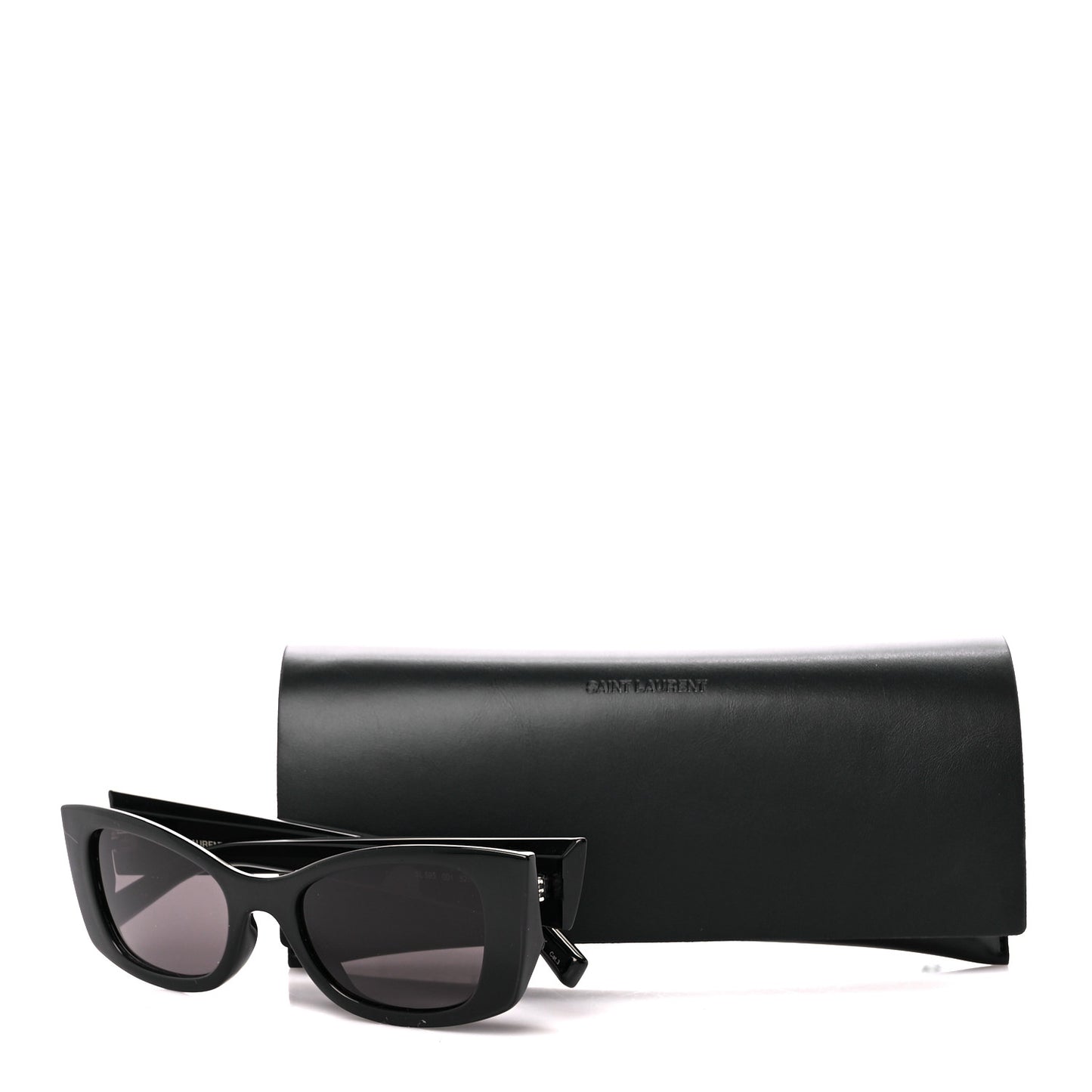 Acetate Ultra Cat Eye Sunglasses SL 593 Black