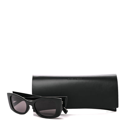 Saint Laurent Acetate Ultra Cat Eye Sunglasses SL 593 Black 9 of 9