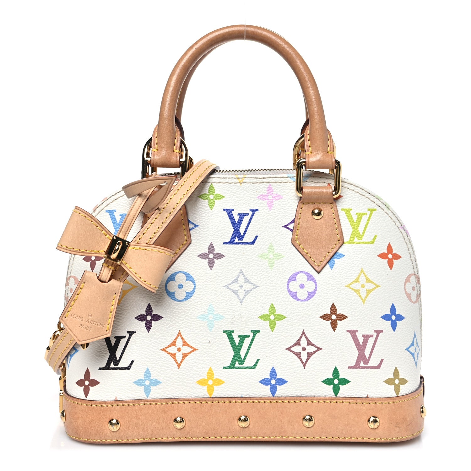 Louis Vuitton LV x TM Monogram Multicolor Alma BB White 1 of 11
