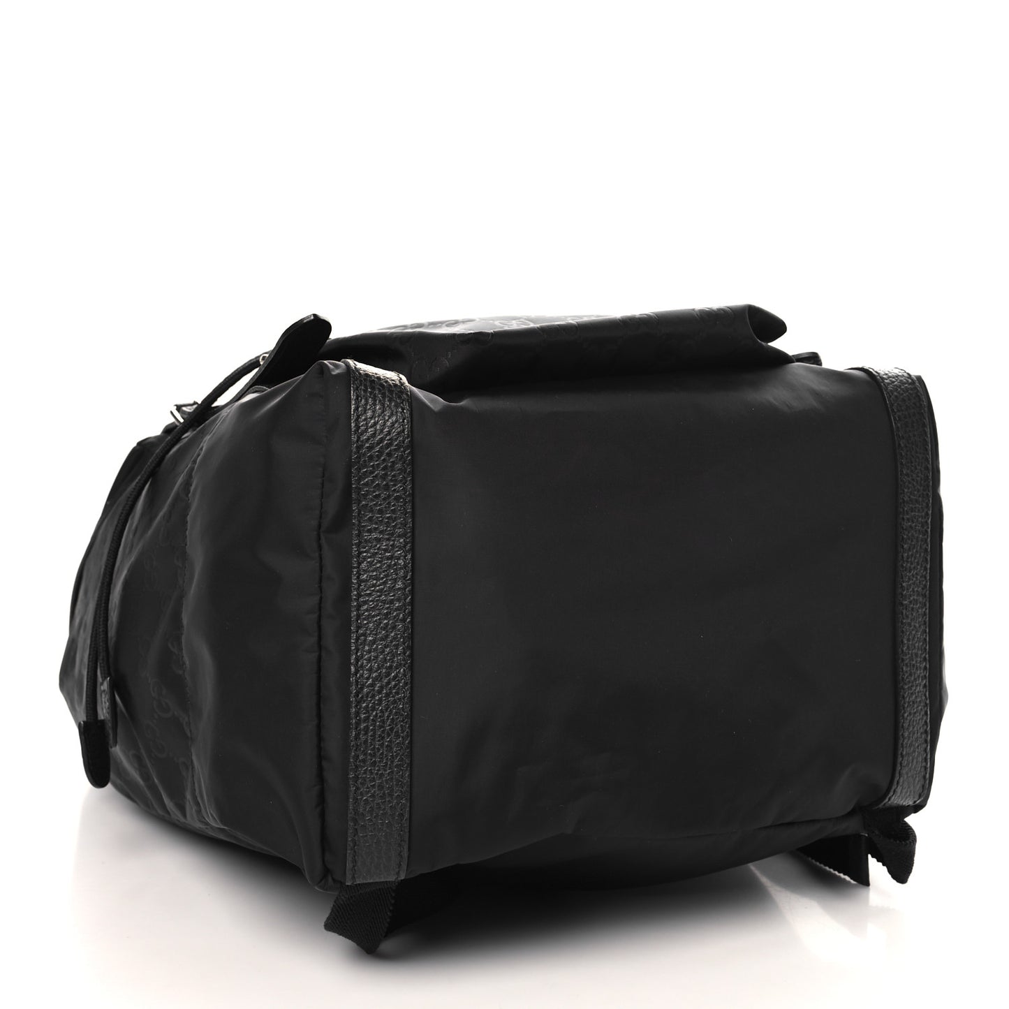 Nylon Monogram Medium Light Double Buckle Backpack Black