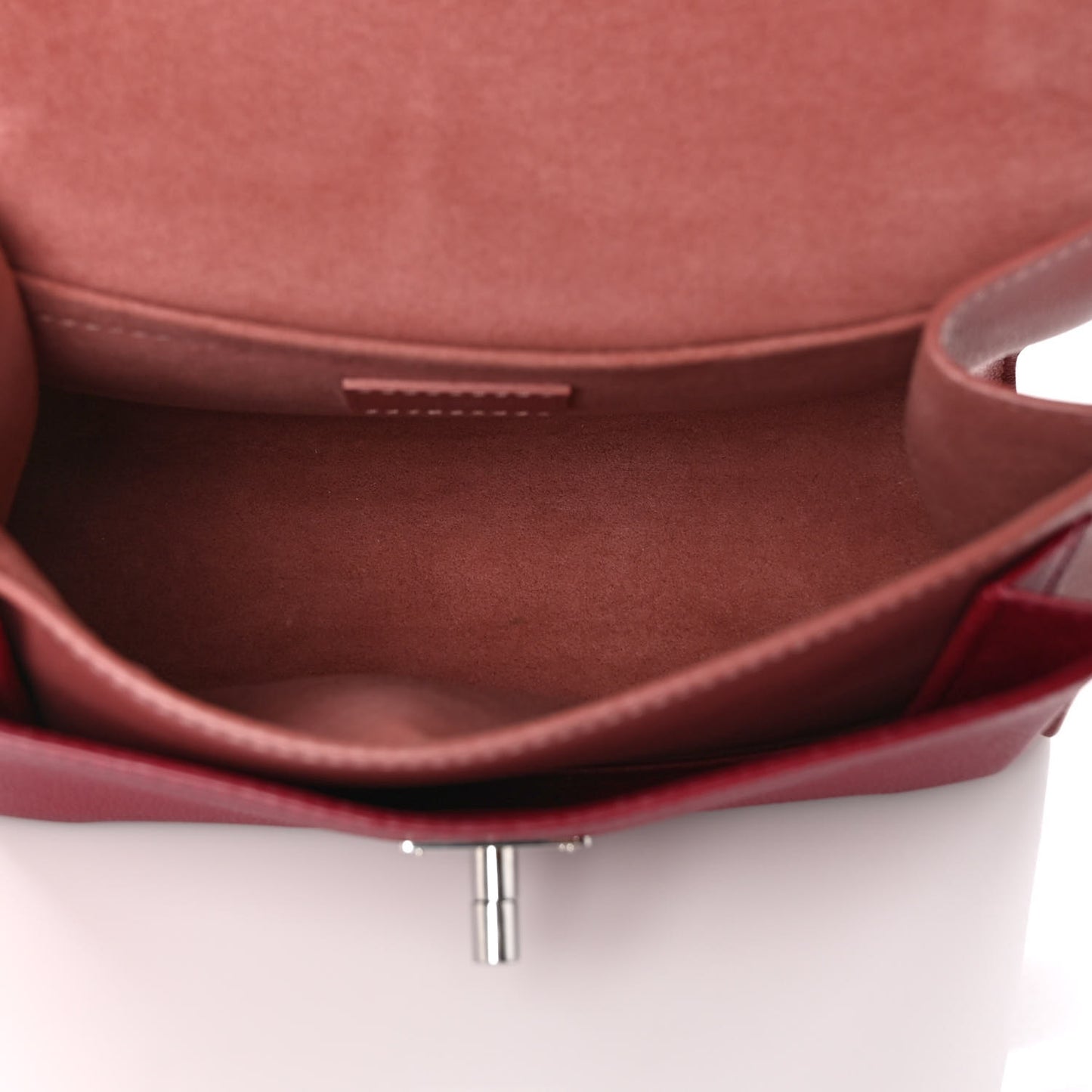 Soft Calfskin Mylockme Chain Bag BB Rose Boudoir Lie de Vin