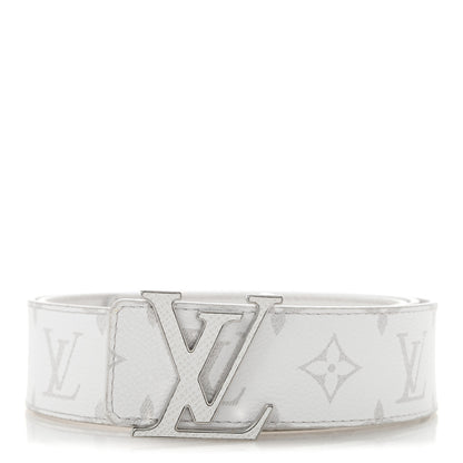 Louis Vuitton Taiga Monogram 40mm LV Initiales Belt  100 40 White 1 of 7