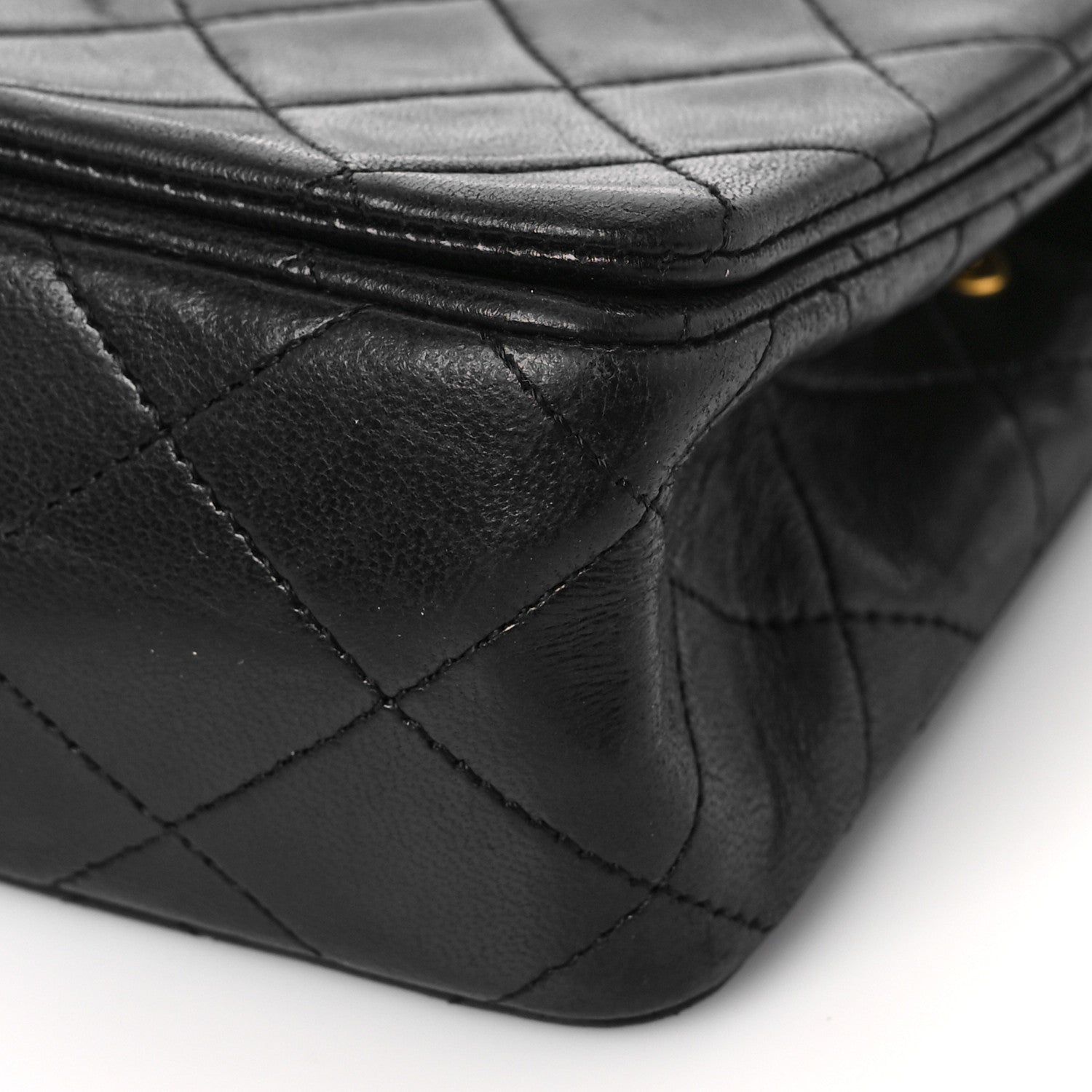 Chanel Lambskin Quilted Small Single Flap Bag Black 9 of 14