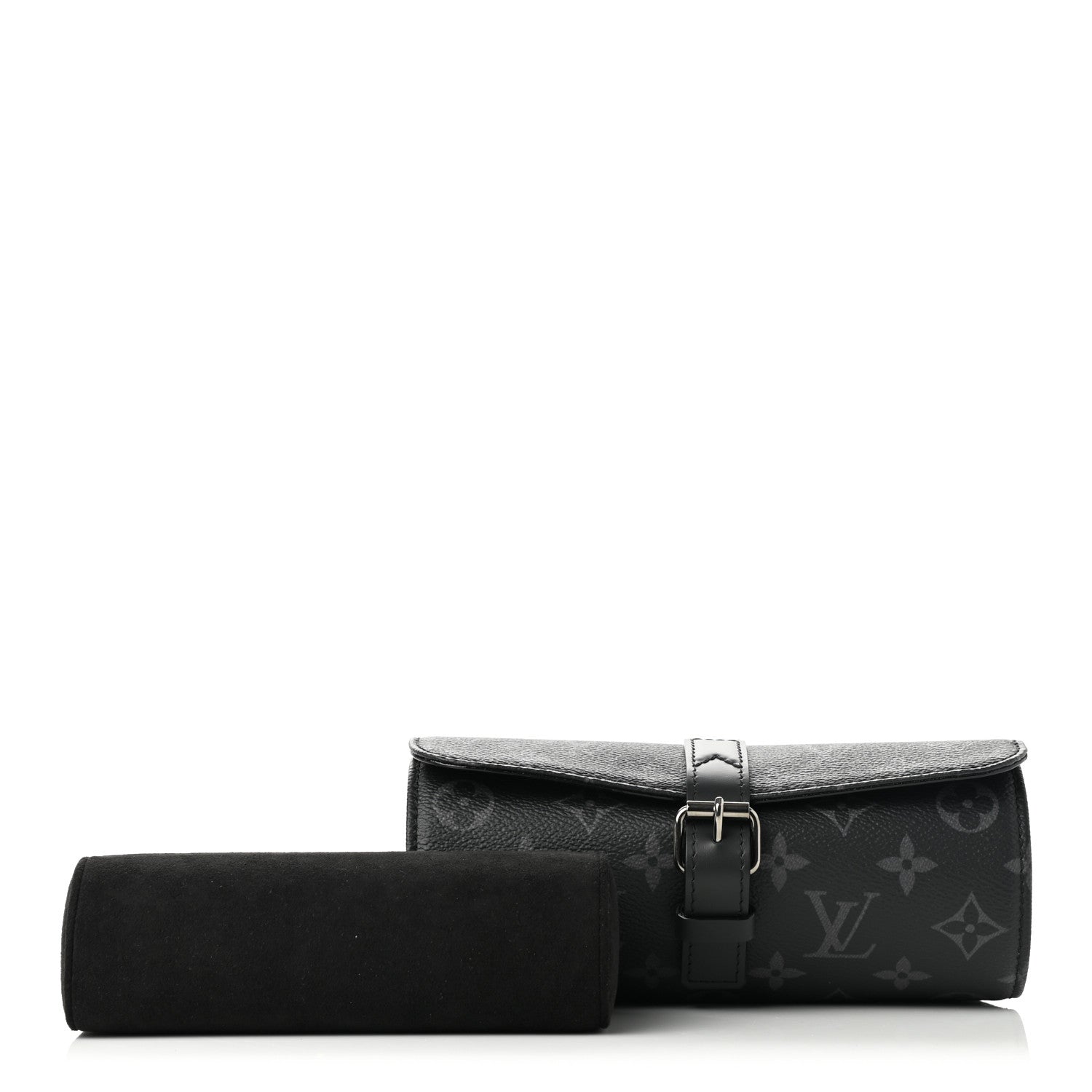 Louis Vuitton Monogram Eclipse 3 Watch Travel Case 1 of 7