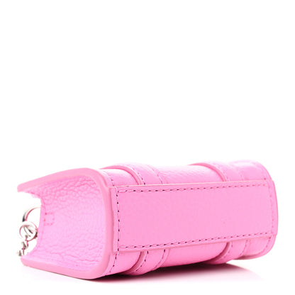 Marc Jacobs Grained Calfskin Nano The Tote Bag Crossbody Bow Pink 4 of 10