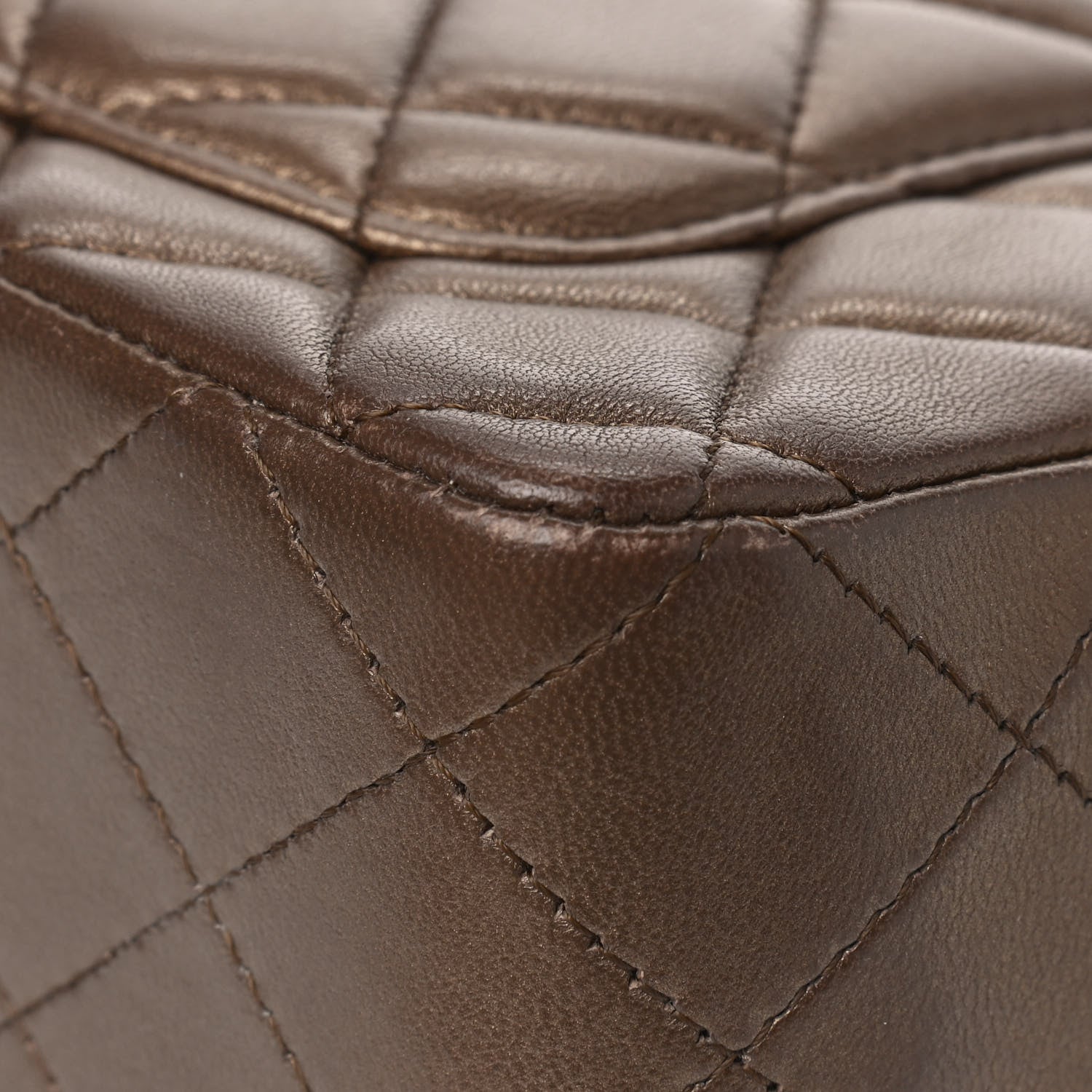 Chanel Metallic Lambskin Quilted Mini Rectangular Flap Gold 9 of 10