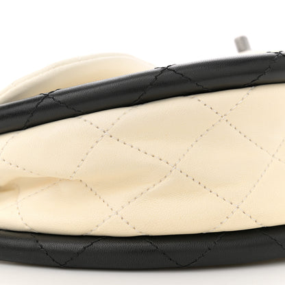 Chanel Lambskin Quilted Small Hula Hoop Flap Ivory 9 of 11