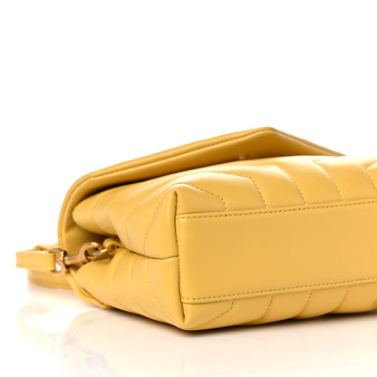 Saint Laurent Calfskin Y Quilted Monogram Toy Loulou Crossbody Bag Sunflower 8 of 11