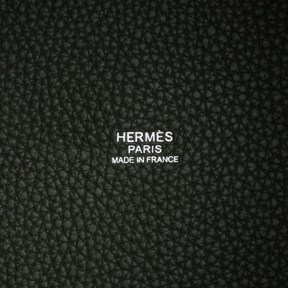 Hermes Taurillon Clemence Picotin Lock GM Vert Canopee 7 of 8